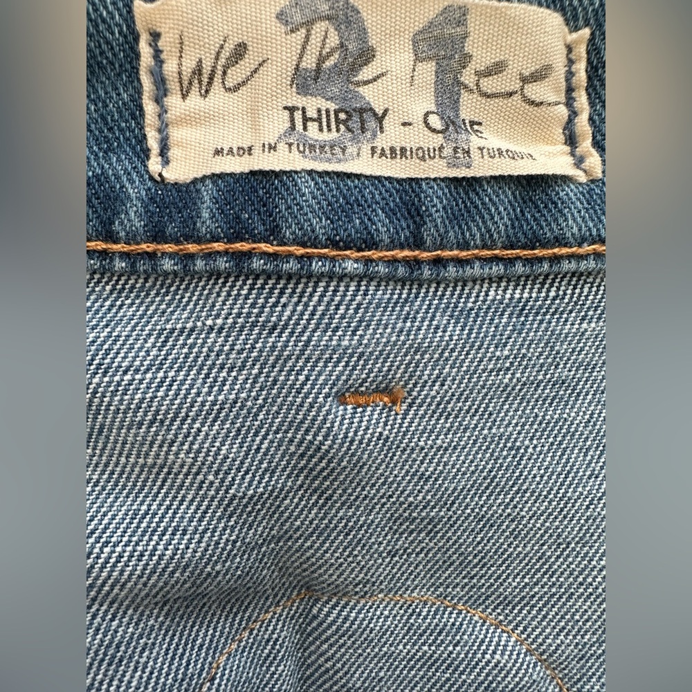 Free People Brand New Tags Seasons In The Sun Flare Hippie Festival Denim Jeans - Picture 9 of 14